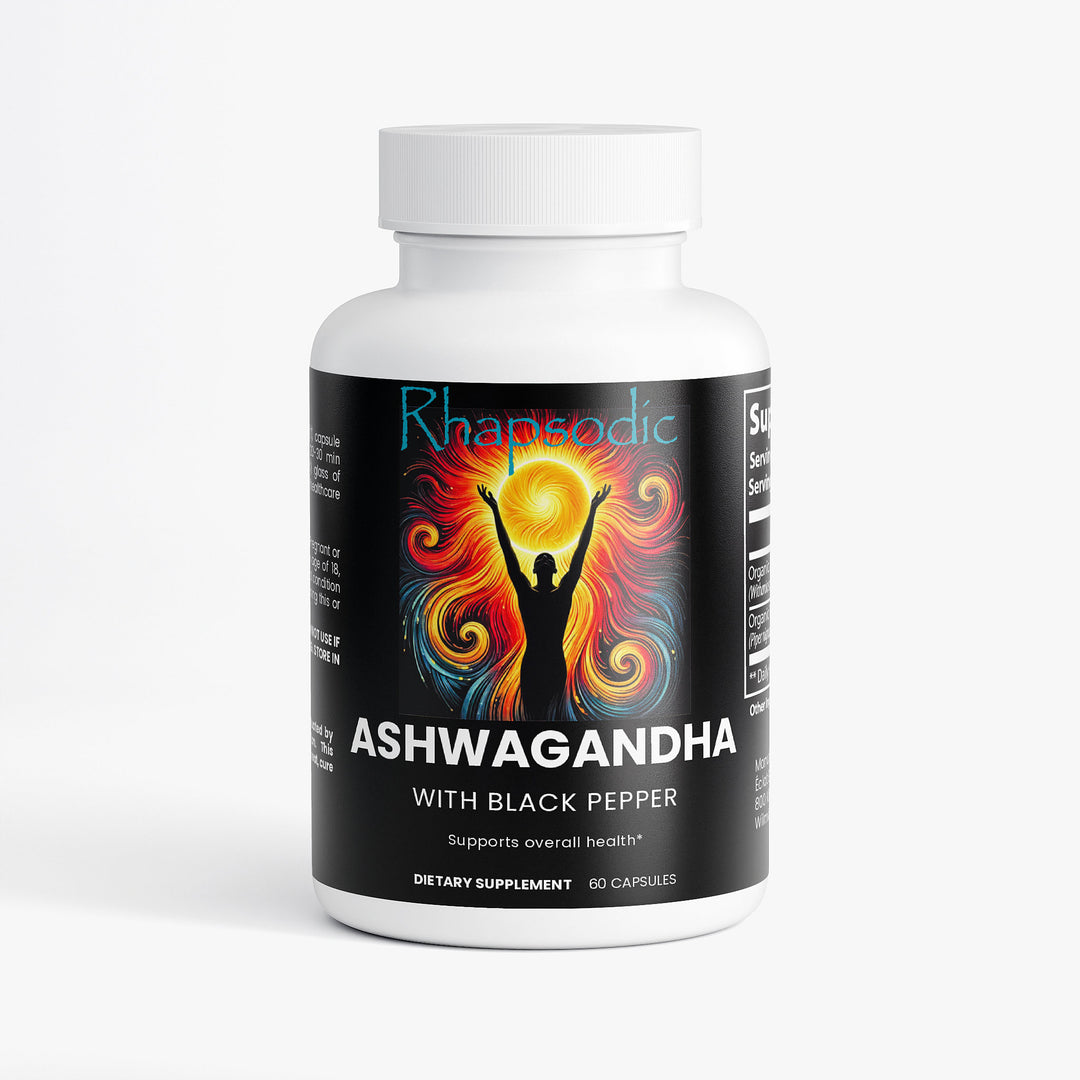 Ashwagandha Capsules – Natural Stress Support –Rhapsodic