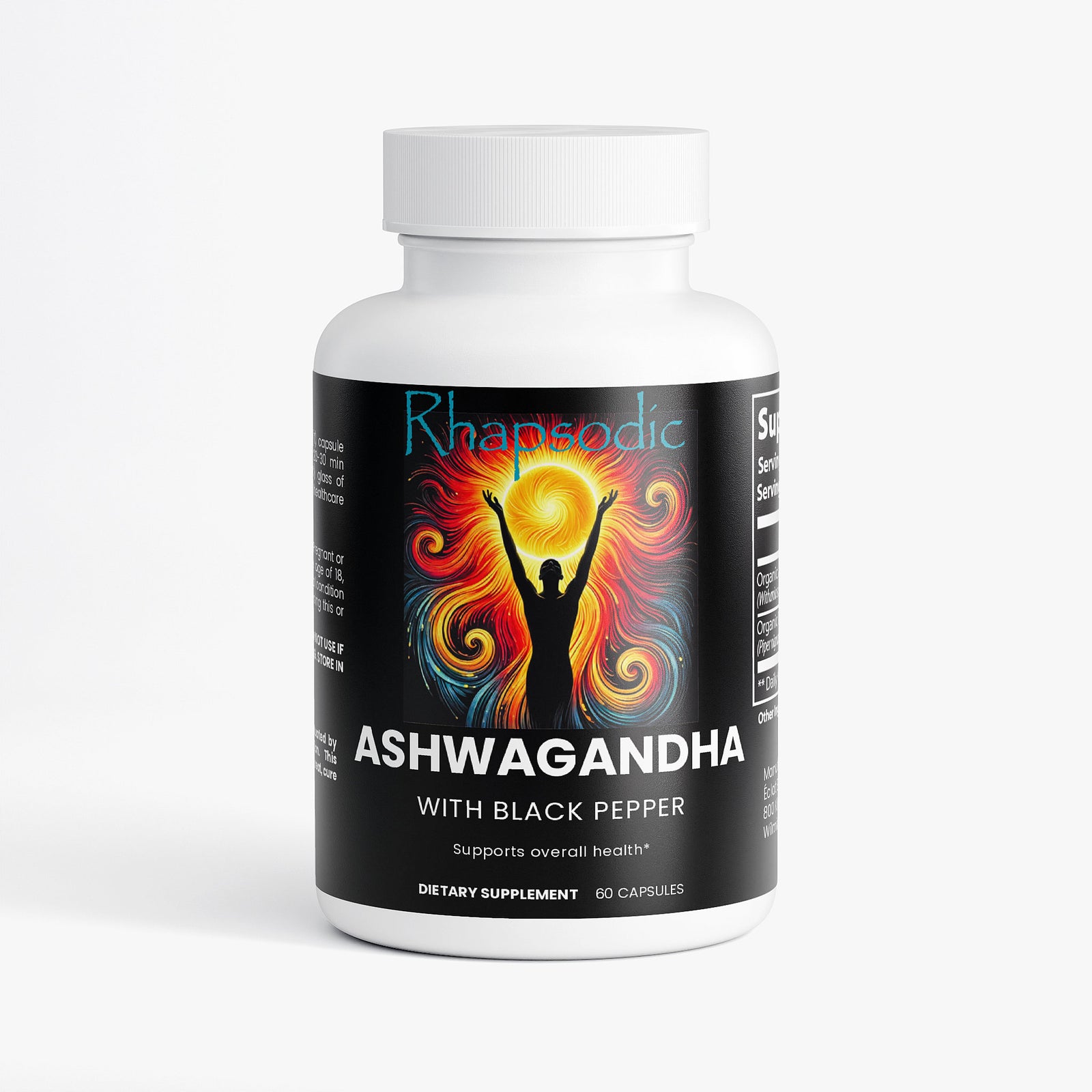 Ashwagandha Capsules – Natural Stress Support –Rhapsodic